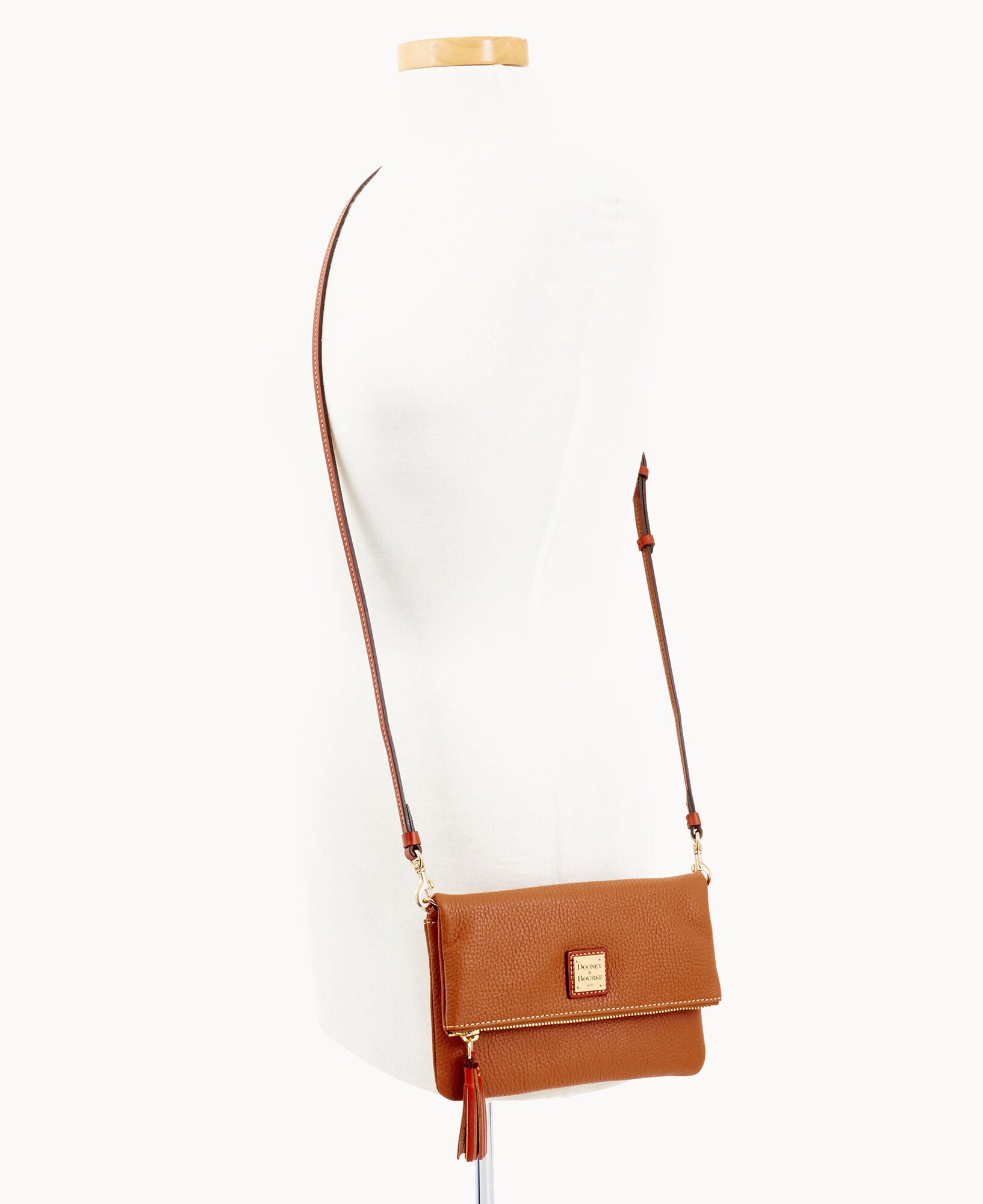 Pebble Grain Foldover Zip Crossbody - Image 24