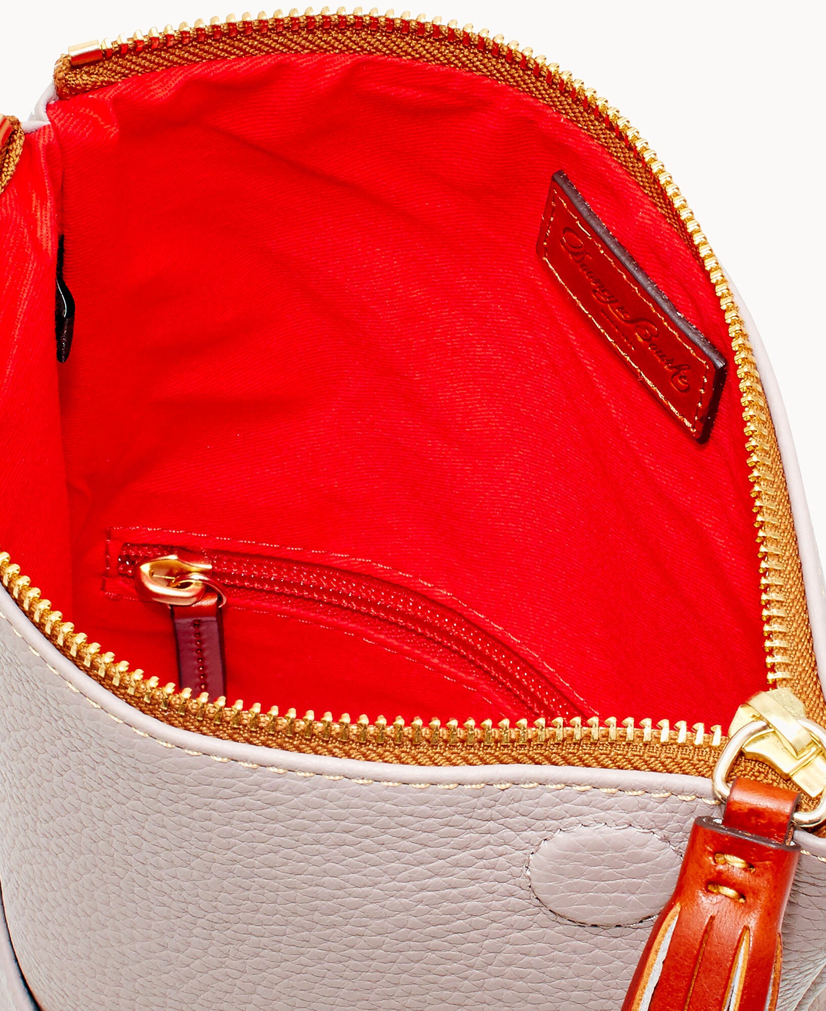 Pebble Grain Foldover Zip Crossbody - Image 12