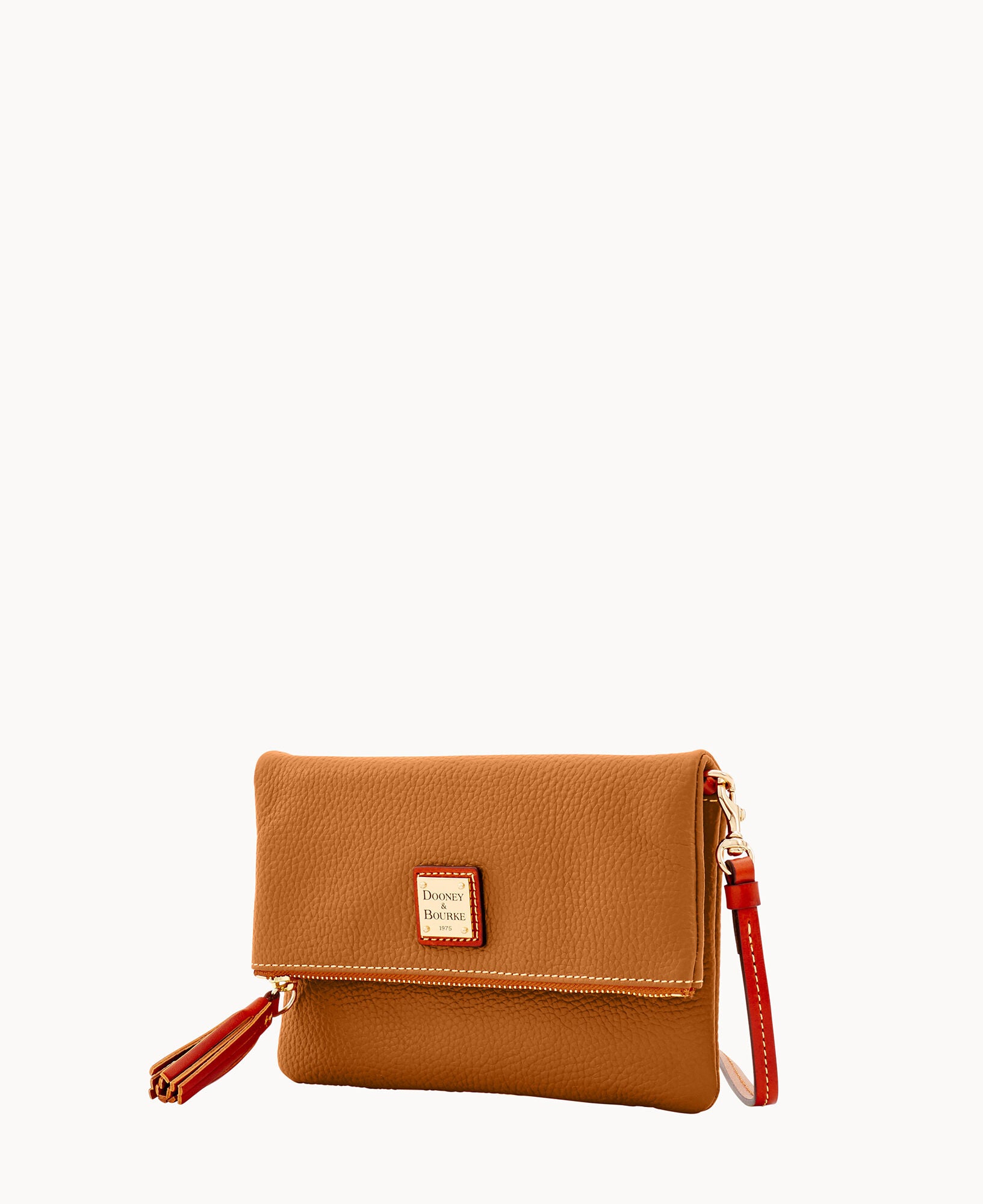 Pebble Grain Foldover Zip Crossbody - Image 2