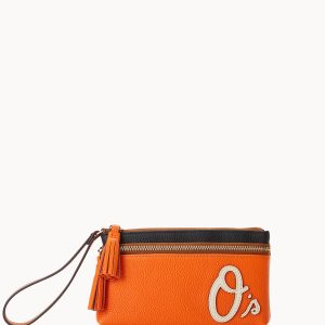 MLB Orioles Double Zip Wristlet