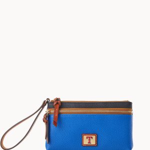MLB Rangers Double Zip Wristlet