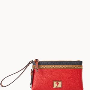 MLB Phillies Double Zip Wristlet