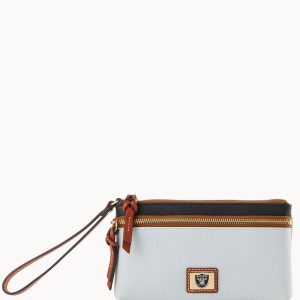 NFL Raiders Double Zip Wristlet