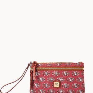 NFL 49ERS Double Zip Wristlet