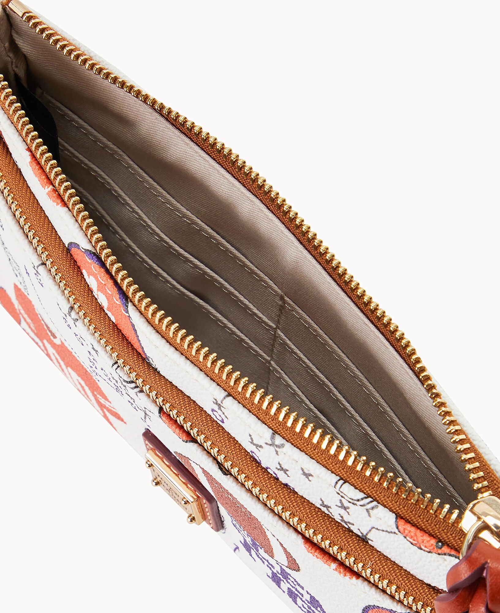 Collegiate Clemson University Double Zip Wristlet - Image 3