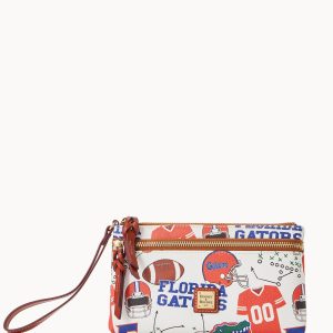 Collegiate University of Florida Double Zip Wristlet