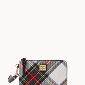 Tartan Folded Zip Wristlet