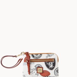 NFL Raiders Zip Around Wristlet