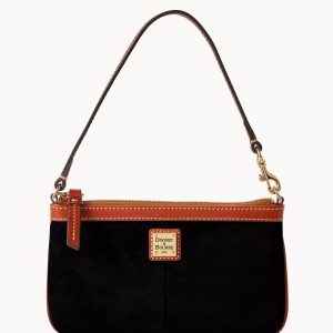 Suede Large Slim Wristlet