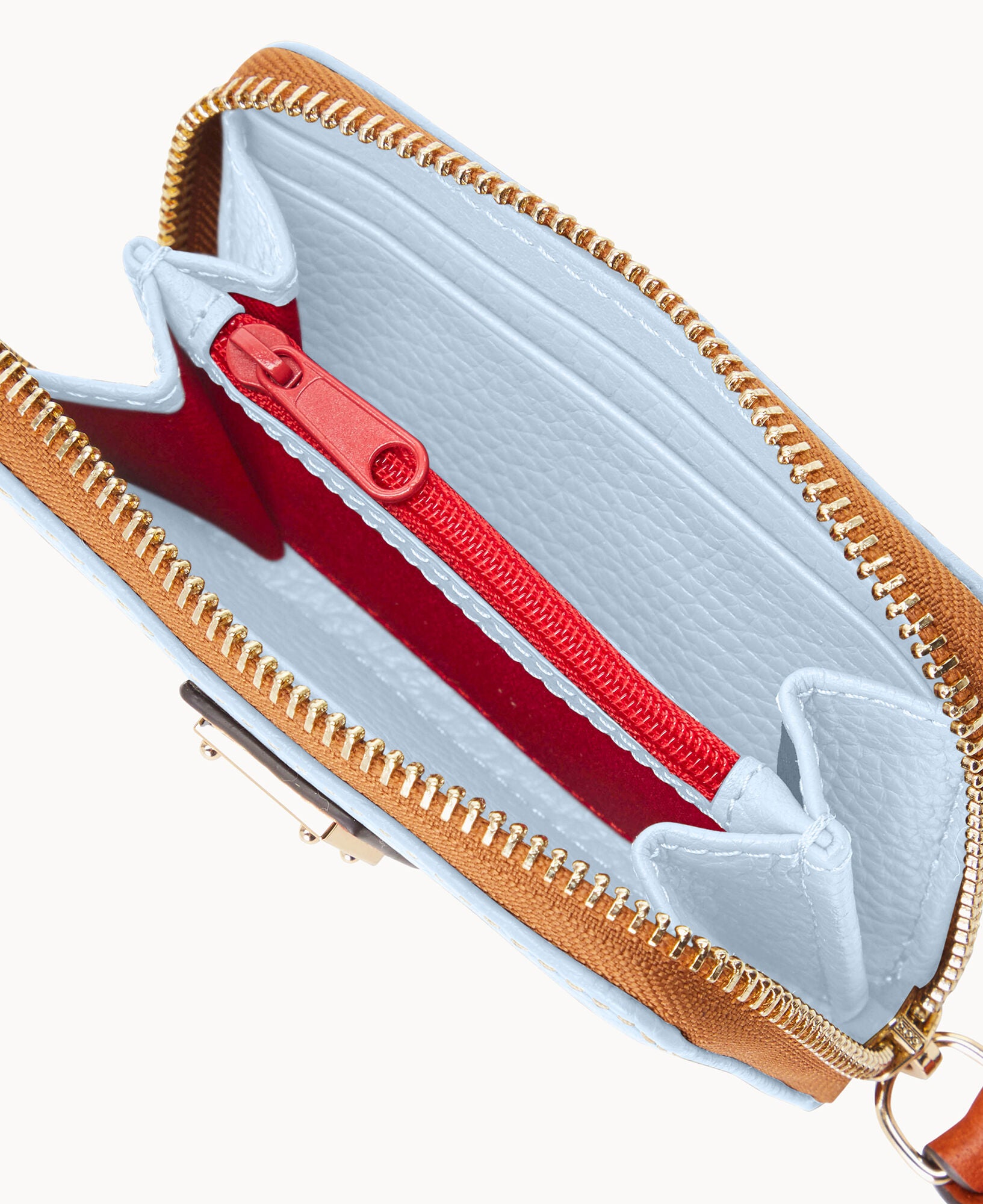 Pebble Grain Large Zip Around Credit Card Case - Image 30