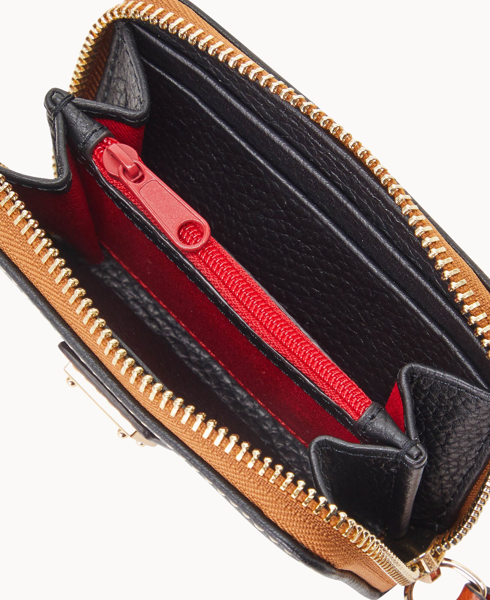 Pebble Grain Large Zip Around Credit Card Case - Image 15