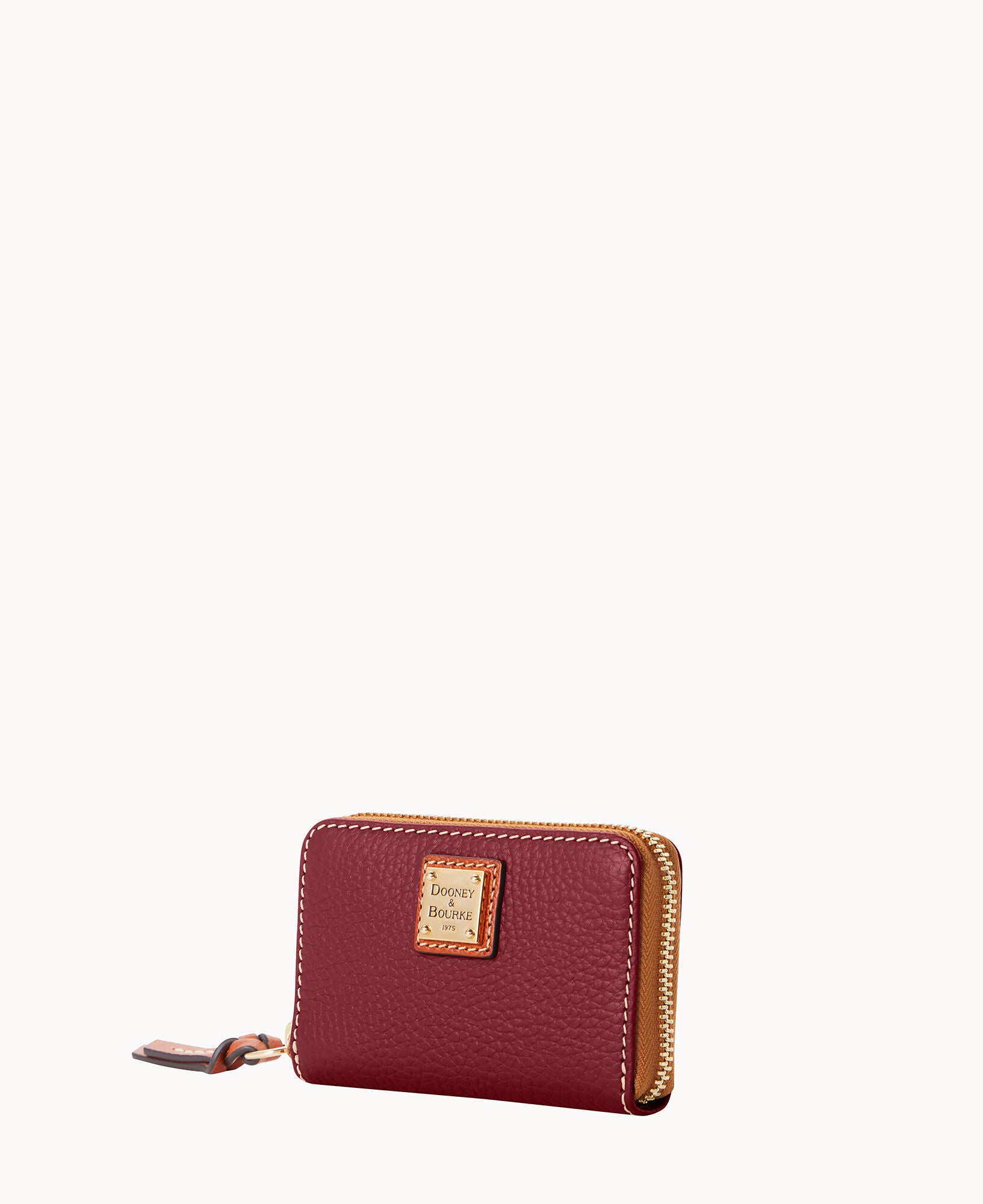Pebble Grain Large Zip Around Credit Card Case - Image 8