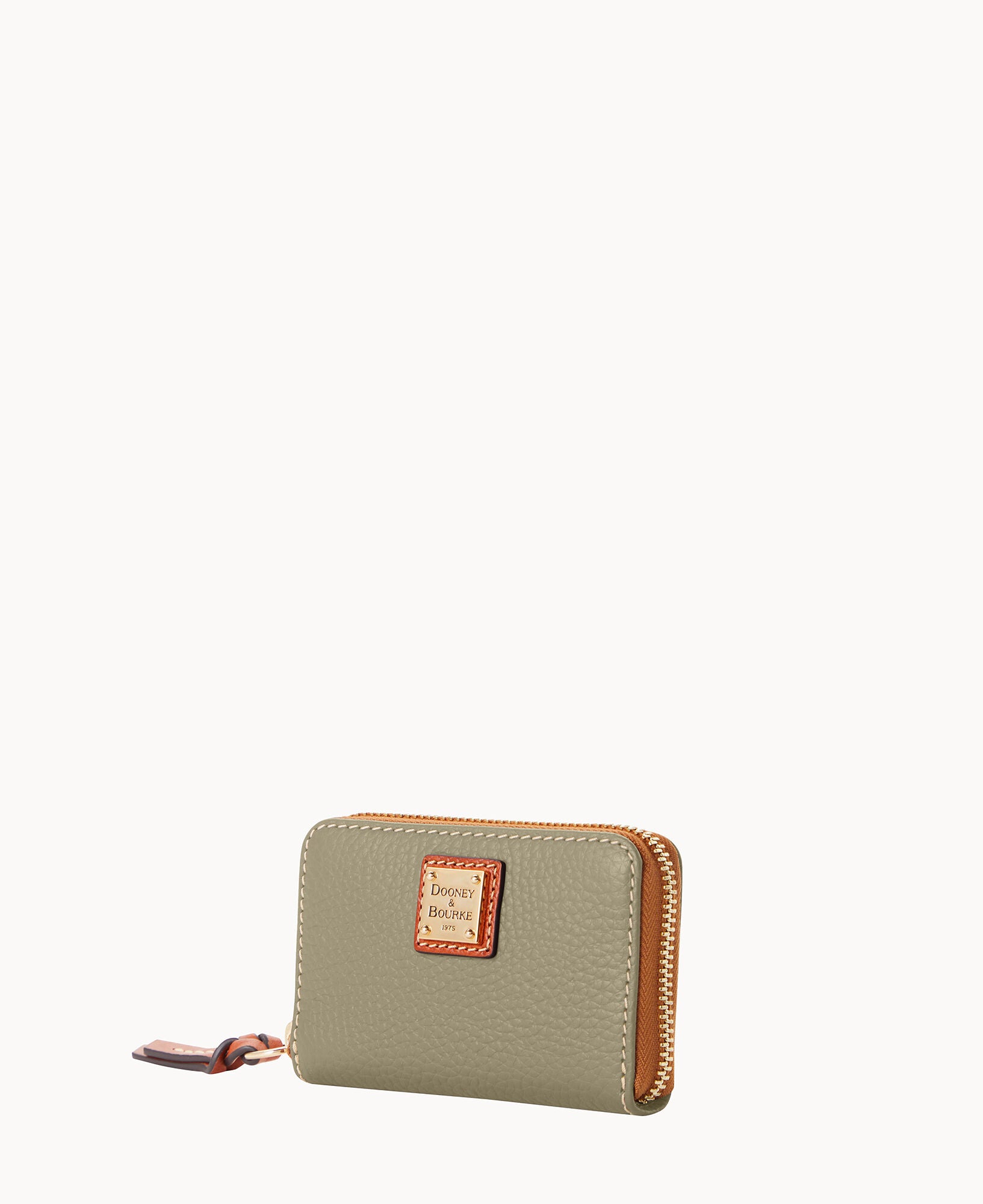 Pebble Grain Large Zip Around Credit Card Case - Image 11