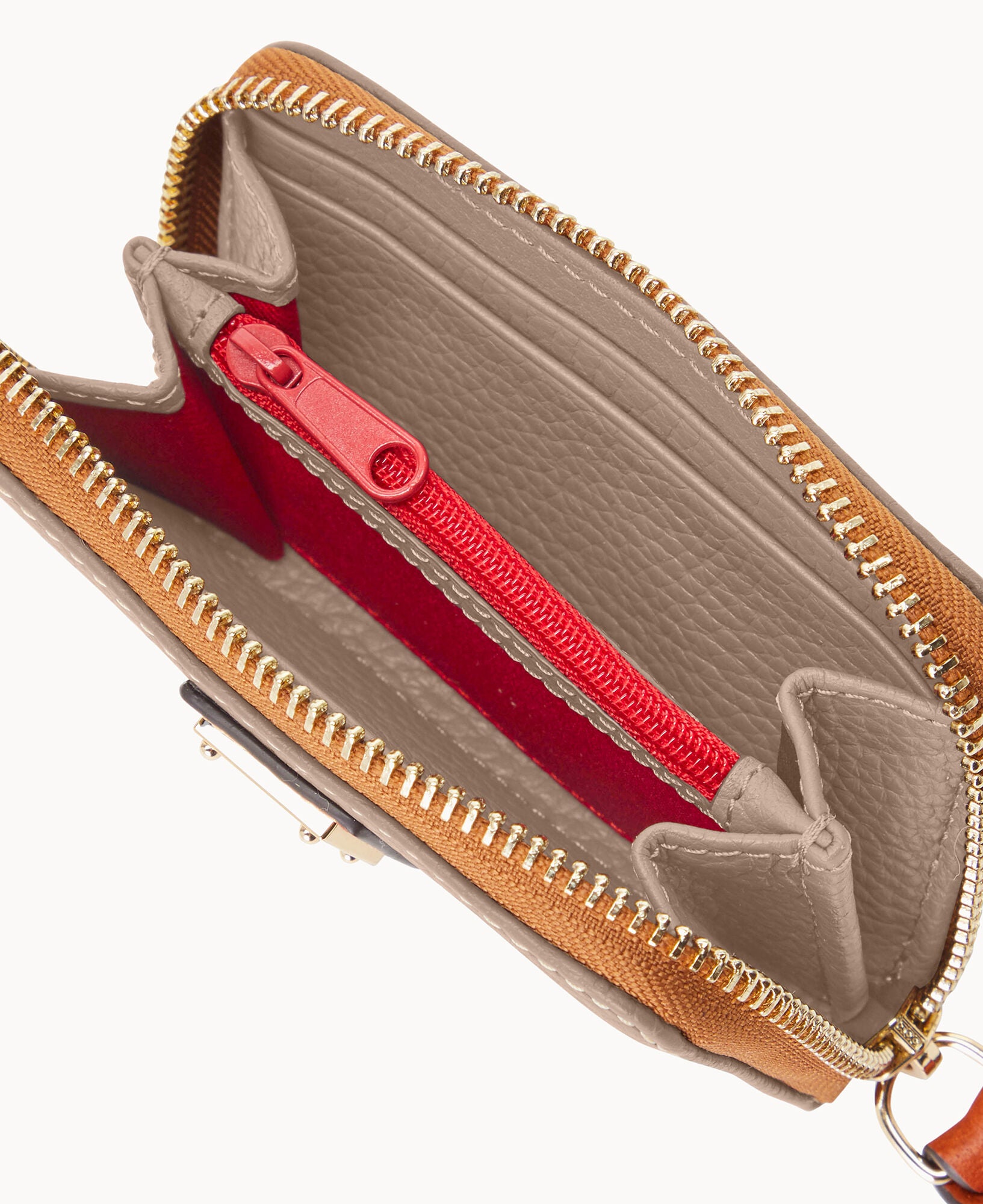 Pebble Grain Large Zip Around Credit Card Case - Image 18