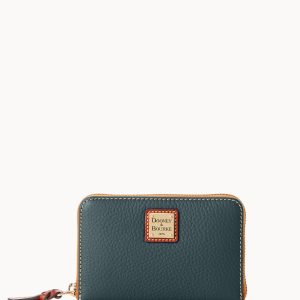 Pebble Grain Medium Zip Around Wallet