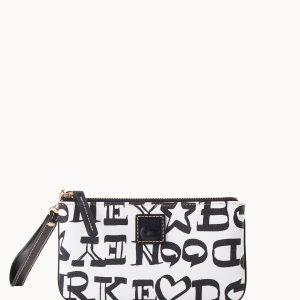 Doodle II Coated Cotton Medium Wristlet