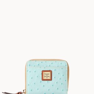 Ostrich Small Zip Around Wallet