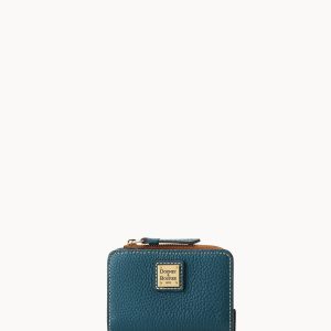Pebble Grain Zip Credit Card Wallet 12