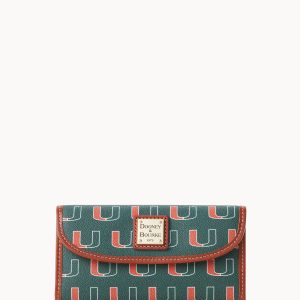 Collegiate University of Miami Continental Clutch