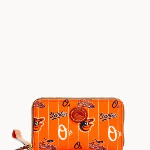 MLB Orioles Zip Around Phone Wristlet