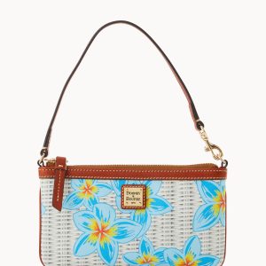 Plumeria Large Slim Wristlet