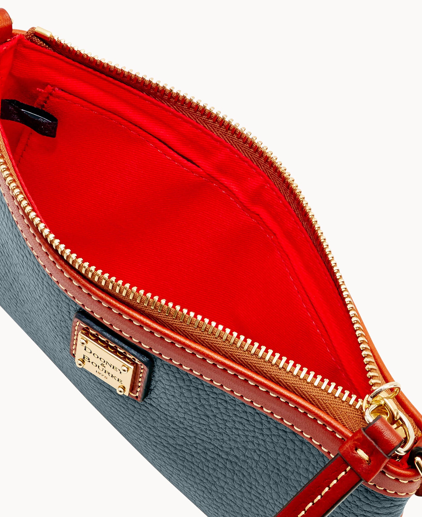 Pebble Grain Large Slim Wristlet - Image 8