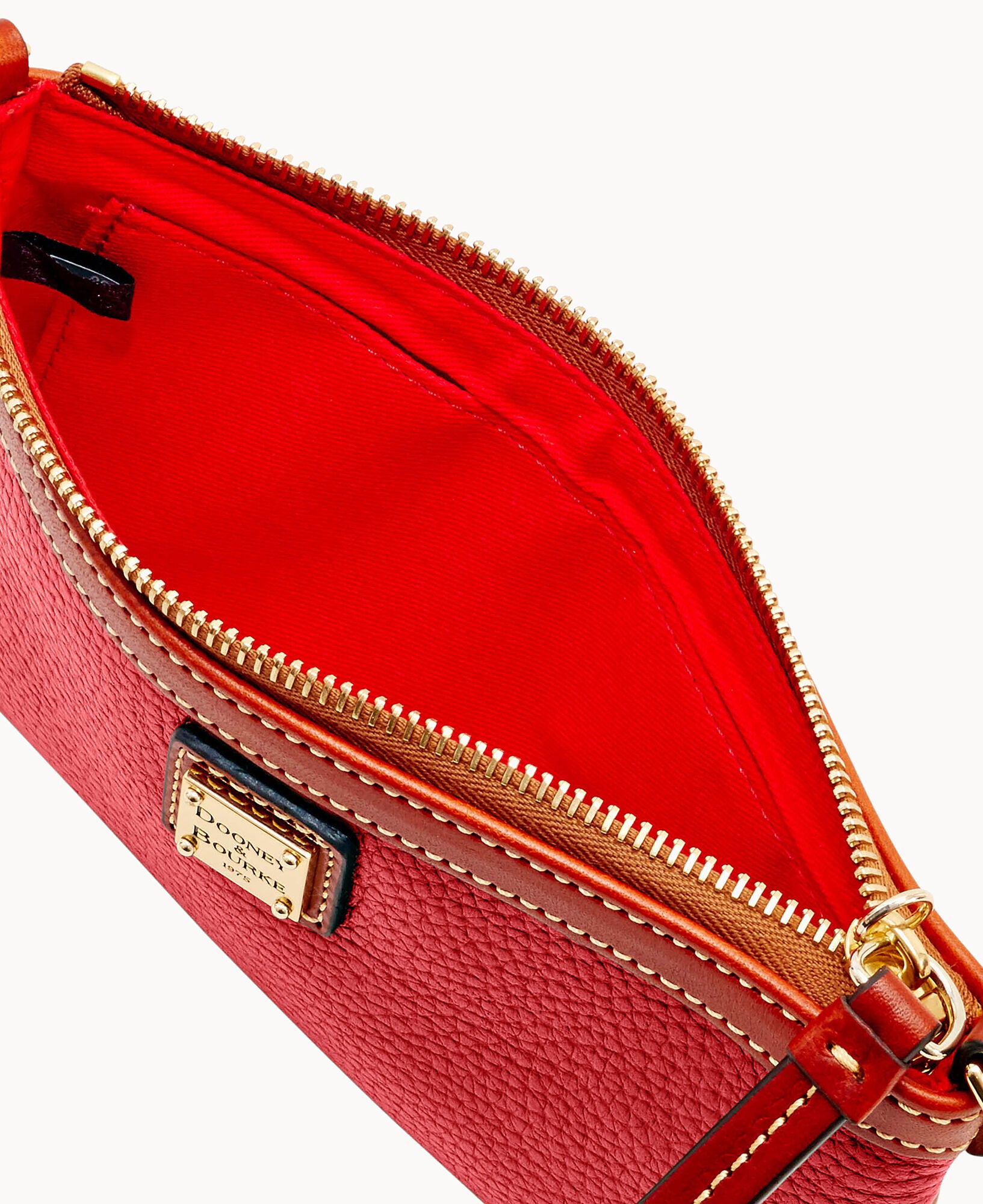 Pebble Grain Large Slim Wristlet - Image 23
