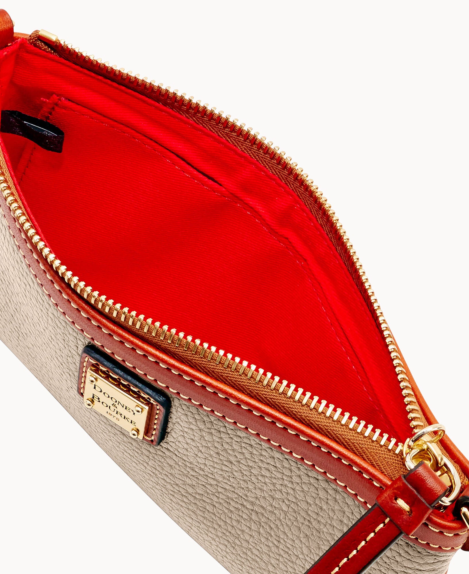 Pebble Grain Large Slim Wristlet - Image 17