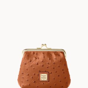 Ostrich Large Framed Purse