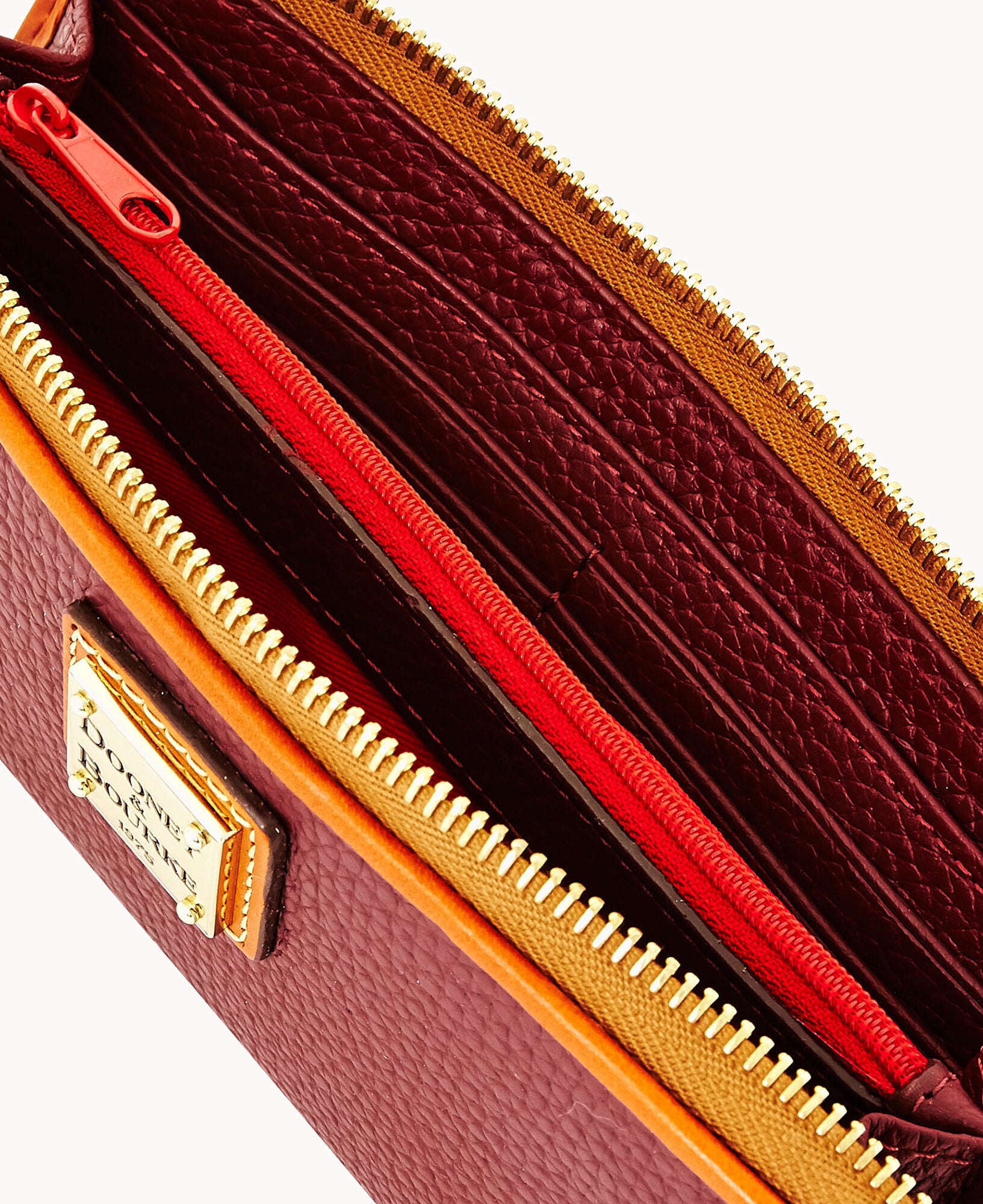 Pebble Grain Zip Clutch - Image 9