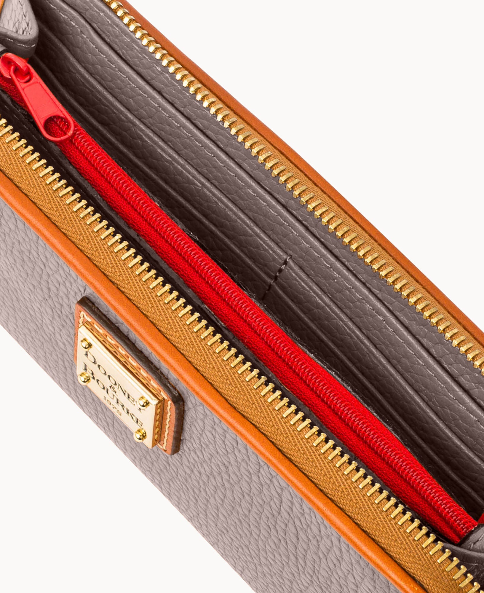 Pebble Grain Zip Clutch - Image 30
