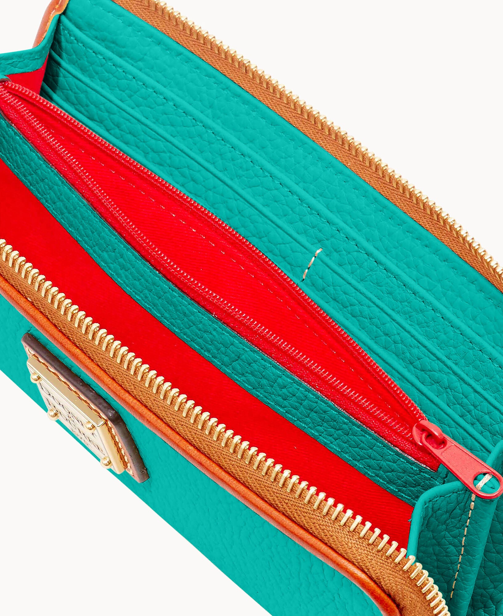 Pebble Grain Zip Clutch - Image 3